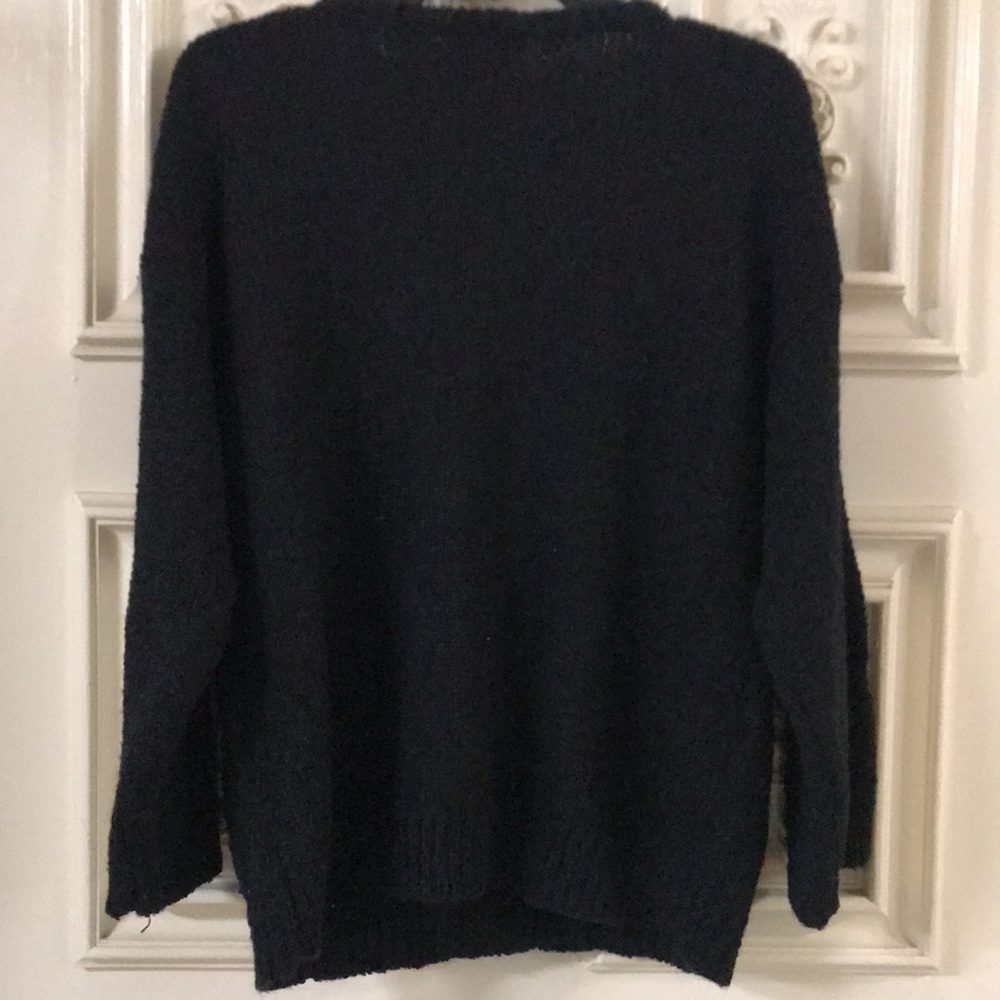 Beldoch Popper - Vintage V-Neck Knitted Embellished Pullover Sweater - Picture 4 of 5